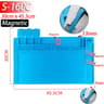 HeatResistant Silicone Soldering Mat  AntiStatic Magnetic Work Mat For Electronics Repair 12