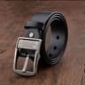 Men Genuine Cowhide Leather Belt  Classic Men Leather Belt With Metal Pin Buckle For Business  Casu 8