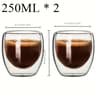 Double Wall Glass Cup For Coffee Tea  Espresso  Handmade HeatInsulated Mini Drinkware 5