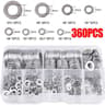 FixMaster Stainless Steel Washer Assortment Kit  M2M12 Flat Washers For Screws Bolts  Fasteners 7