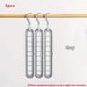 SpaceMax 9Hole Foldable Hangers  Space Saving Closet Organizer 3Pack 7