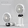 CoolFlex Portable Mini Fan  Foldable Neck Hanging USB Rechargeable Fan With Display 6