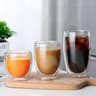ClearTherm Double Wall Glass Cups  Double Wall Glass Cup Set 80650 Ml For Coffee Beer  More 7