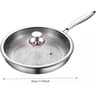 Titanium Alloy Frying Pan With Lid  Uncoated NonStick Titanium Cookware For Everyday Cooking 4