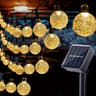 Crystal Globe Solar String Lights 39FT  Outdoor Solar String Lights With 100 LED 8 Modes IP65 Water 5
