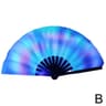 Foldable Rave Hand Fan  Colorful Rave Fan With Reflective Gradient Design For Festivals  Dance 7