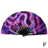 Foldable Rave Hand Fan  Colorful Rave Fan With Reflective Gradient Design For Festivals  Dance 11