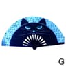 Foldable Rave Hand Fan  Colorful Rave Fan With Reflective Gradient Design For Festivals  Dance 12