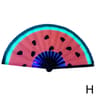 Foldable Rave Hand Fan  Colorful Rave Fan With Reflective Gradient Design For Festivals  Dance 13