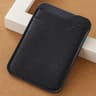 Burgundy Minimalist Unisex Compact Card Holder Wallet  Slim 2Slot Faux Leather Organizer 6