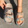 Premium Leopard Comfort Cloud Slides  Women ThickSole Summer Beach  Travel Sandals 12