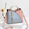 Elegant Patchwork PU Leather Shoulder Bag  Women Office Messenger Handbag 10