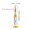 Titanium HSS Tap Drill Bit Set  Hex Shank Screw Thread Tapping Tools M3M10 7