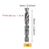 Titanium HSS Tap Drill Bit Set  Hex Shank Screw Thread Tapping Tools M3M10 26