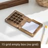 Portable Wooden Watercolor Paint Box Magnetic Travel Palette 7
