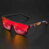 Colorful Square Sports Sunglasses UV400 Unisex OnePiece Lens 5