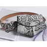 Chic Snakeskin Waist Saddle Bag  Trendy Women Waist Bag With Belt Design 10