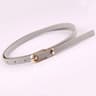 PearlGrace Elastic Waist Belt For Women  Luxury Double Pearl Dress Belt In PU Leather 12
