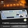 AULA F108 Pro TriMode Wireless Mechanical Keyboard  RGB Gaming Keyboard With TFT Smart Display  Con 5