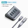 Yottamaster 7Port USBC 32 Hub  Powered 10Gbps USB Data Hub With 5V3A Adapter 4