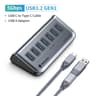 Yottamaster 7Port USBC 32 Hub  Powered 10Gbps USB Data Hub With 5V3A Adapter 6