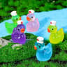 Glow In The Dark Nurse Duck Figurines  Mini Fairy Garden Decor Set 5 Or 10 PCS 3