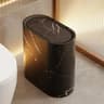 Nordic Marble Slim Bathroom Trash Can With Press Lid  OdorProof Narrow Wastebasket 6