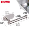 FlexMount Adhesive Toilet Paper Holder  Wall Mounted Bathroom Paper Towel Rack 12PCS 5
