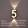 Modern 7W LED House Number Wall Lamp  IP65 Waterproof Aluminum Outdoor Light AC85265V 11