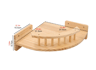 Wall Mounted Cat Climbing Rope With Wooden Steps And Sisal Scratcher For Indoor Cats 6