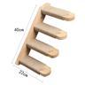 Wall Mounted Cat Bridge And Climbing Ladder With Sisal Scratcher For Indoor Cats 5