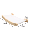 Wall Mounted Cat Hammock Bed With Wooden Shelf And Scratching Post For Indoor Cats 5