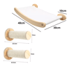 Wall Mounted Cat Shelves With Hammock Sisal Scratching Post And Climbing Ladder 8