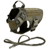 Tactical Dog Harness Collar And Leash Set For Large Dogs With No Pull Control 8