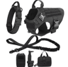 Tactical Dog Harness With Leash Heavy Duty Military Style Training Vest For Large Dogs 14