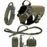 Tactical Dog Harness With Leash Heavy Duty Military Style Training Vest For Large Dogs 17
