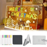 LED Acrylic Message Board  USB Erasable Drawing Board Night Light 6