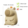 USB Rechargeable Kids Night Light  Cute Capybara Animal Lamp 8