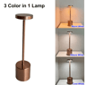 Rechargeable Ambient Table Lamp  Touch Control ThreeColor LED Night Light 8