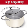 Premium 6 QT Large Nonstick Stock Pot  Ceramic Cooking Pot With Lid 7