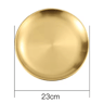 Durable RustProof Camping Plates  Metal Round Serving Plate Set 8