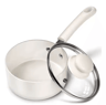 Premium 1Quart Nonstick Ceramic Saucepan With Glass Lid 7