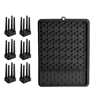 Adjustable Silicone Dish Drying Rack  Kitchen Dish Drainer Organizer 7