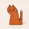 Cute Cat Shaped Tape Dispenser  Wooden  Transparent Plastic Tape Holder For Desk 4