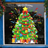 113 Christmas Snowflake Static Window Stickers  Reusable Holiday Party Decoration Decals 8