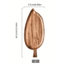 HighQuality Solid Wood Leaf Shaped Tray  Waterproof Acacia Wood Serving Board For Steak Sushi  More 7