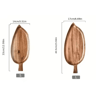 HighQuality Solid Wood Leaf Shaped Tray  Waterproof Acacia Wood Serving Board For Steak Sushi  More 8