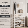 MultiLayer Clothes  Shoe Rack  FloorStanding Organizer With DIY Doorway Hanger Shelf 15