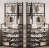 MultiLayer Clothes  Shoe Rack  FloorStanding Organizer With DIY Doorway Hanger Shelf 16