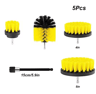 3Piece Electric Drill Scrubber Brush Kit  Power Brush Heads For Carpet Glass  Tires 2in 35in 4in 8